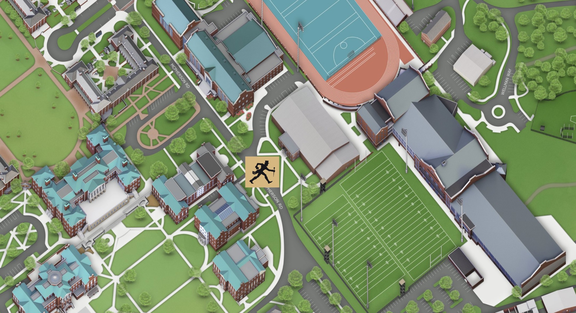 Student shuttle pickup location