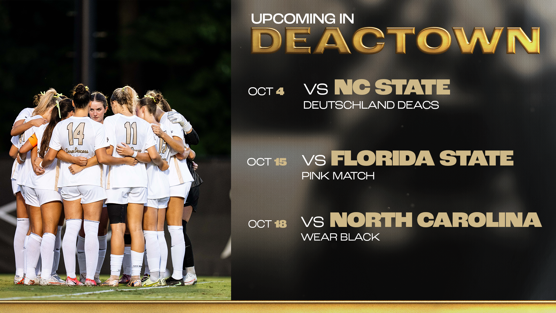 WSOC26 Upcoming in Deactown