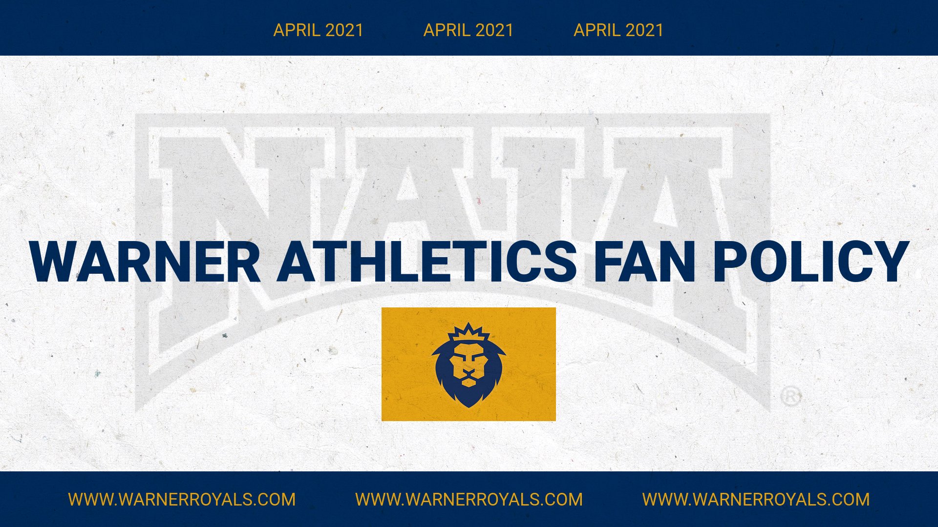 April Athletics Policy