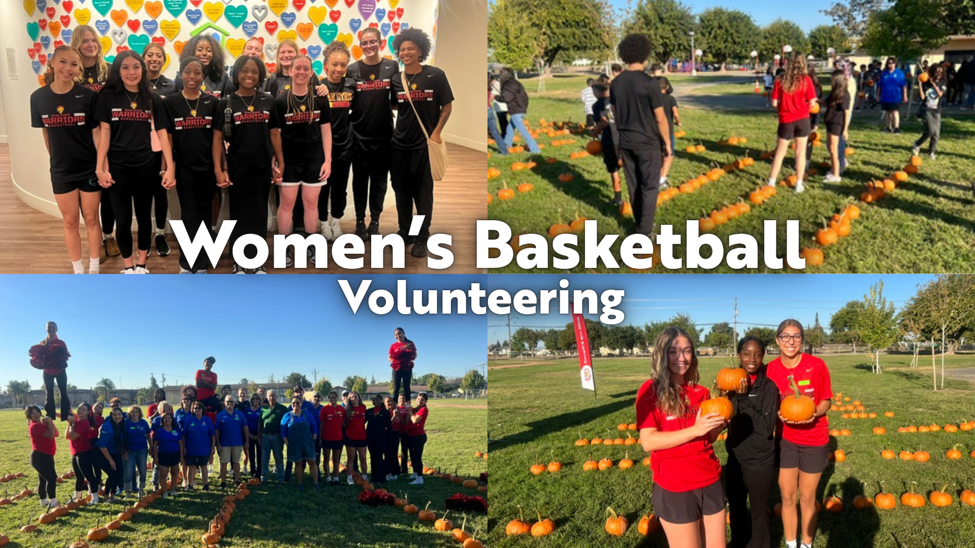 Photos of the Warriors in the community