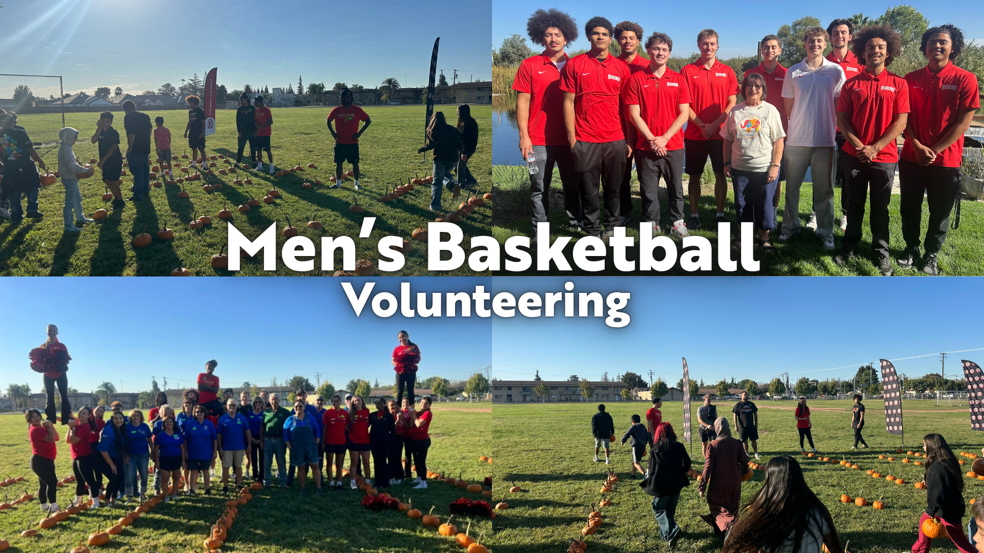 photos of Warrior Men's Basketball Out in the Community