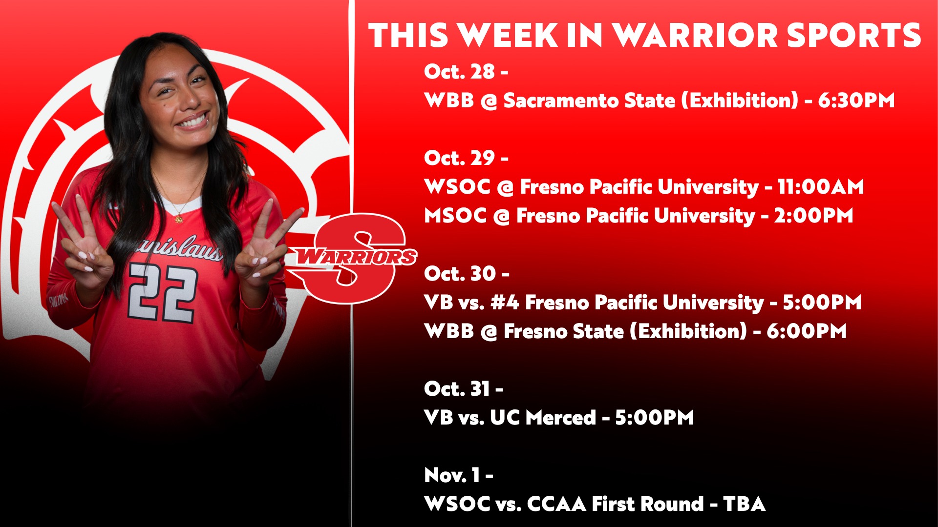 photo of Victoria Plumb and the the week in Athletic Events