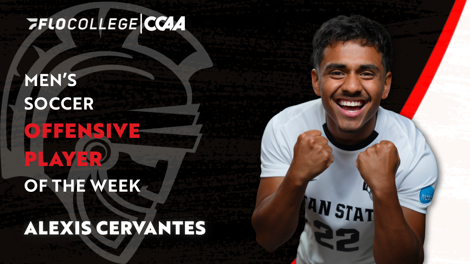photo of Alexis Cervantes-FloCollege/CCAA Offensive Player of the Week