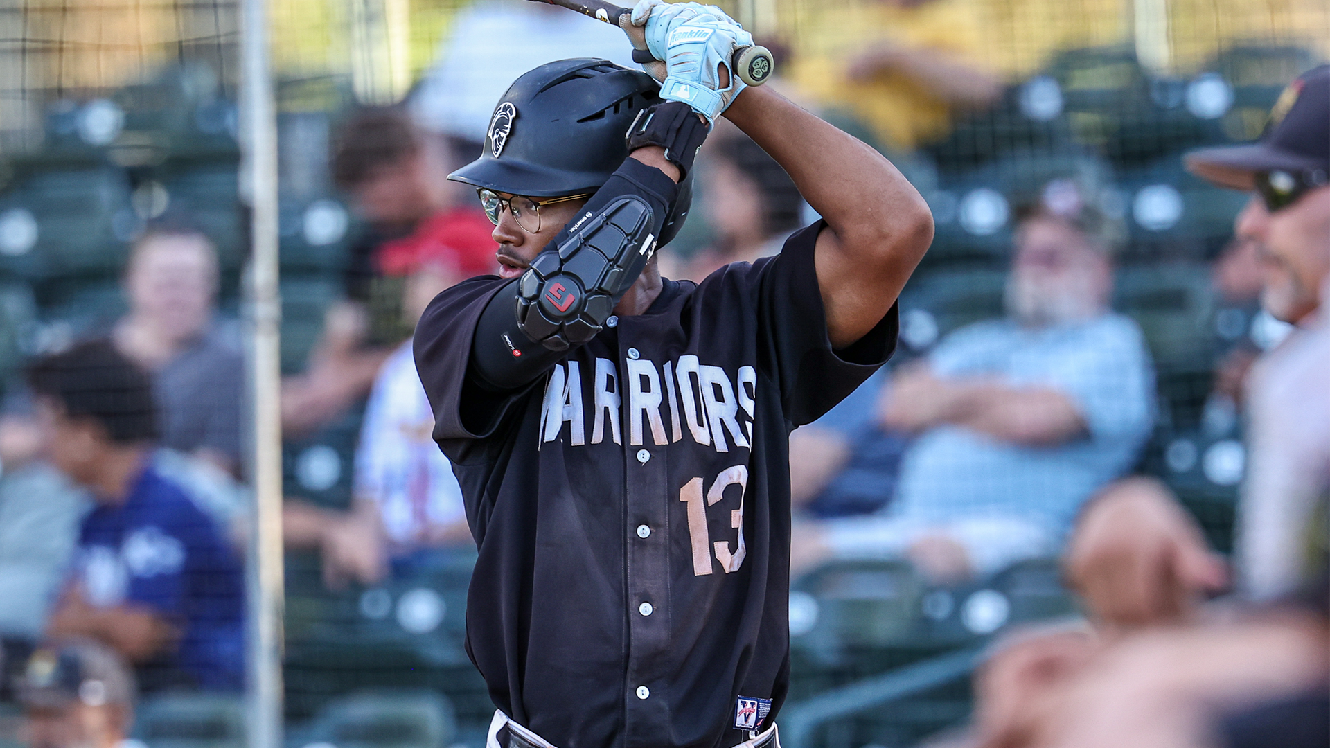AJ Carter at a recent game getting ready to bat