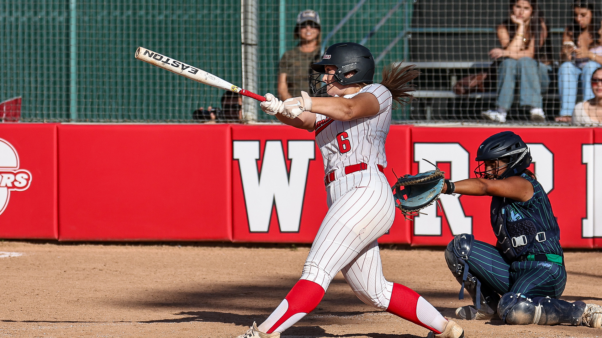 Addie Meddings in the batters' box at a recent game