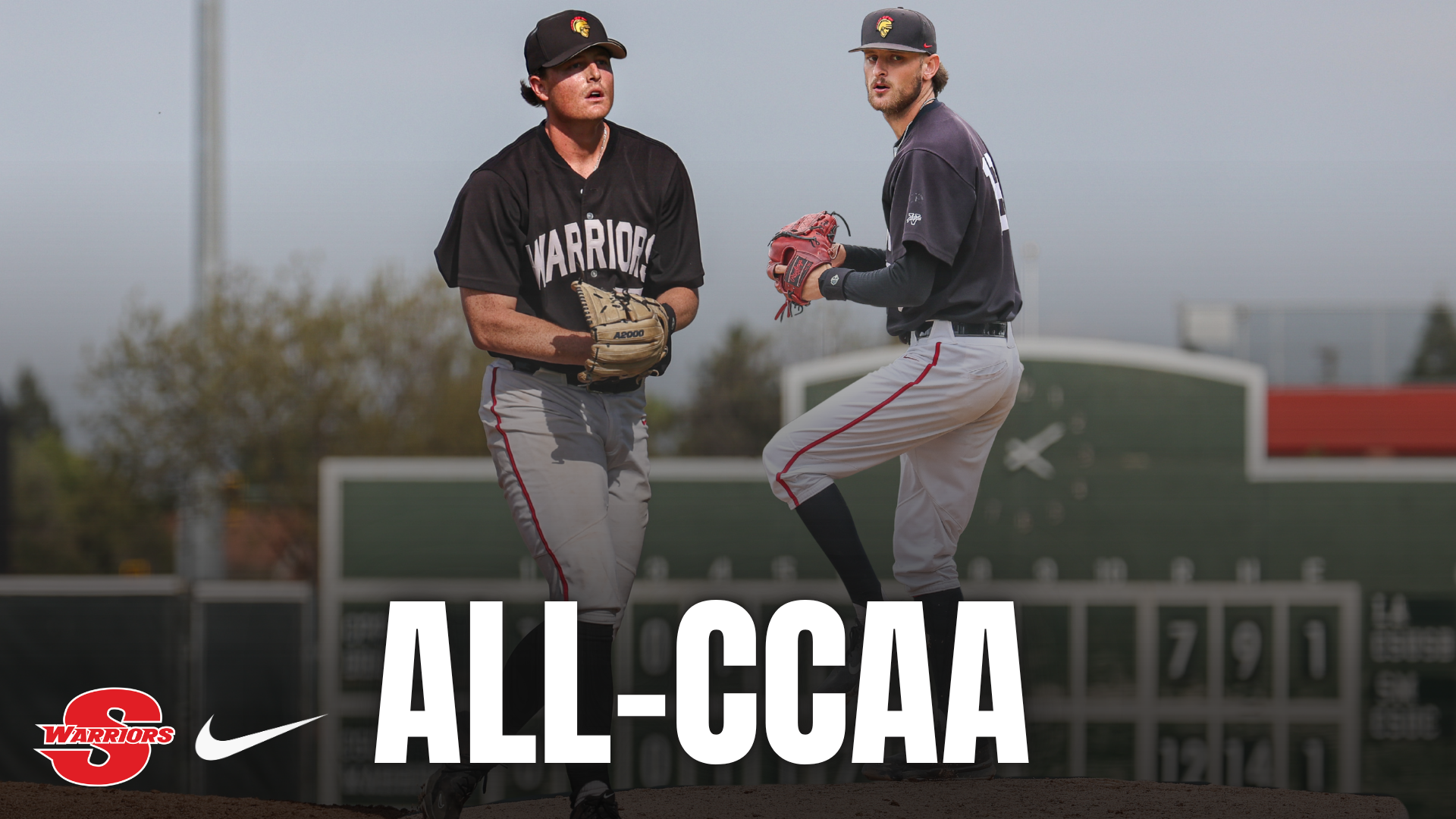 Austin Balentine and Pierce Sailer on a graphic that says 