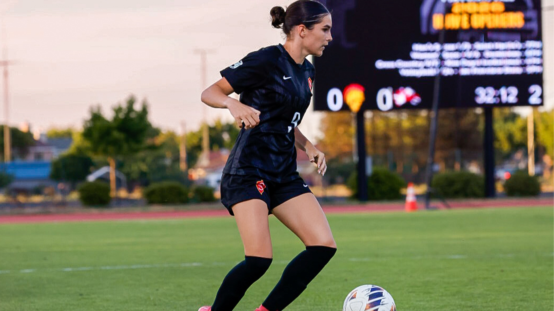 action shot of Kyndra Obermeyer