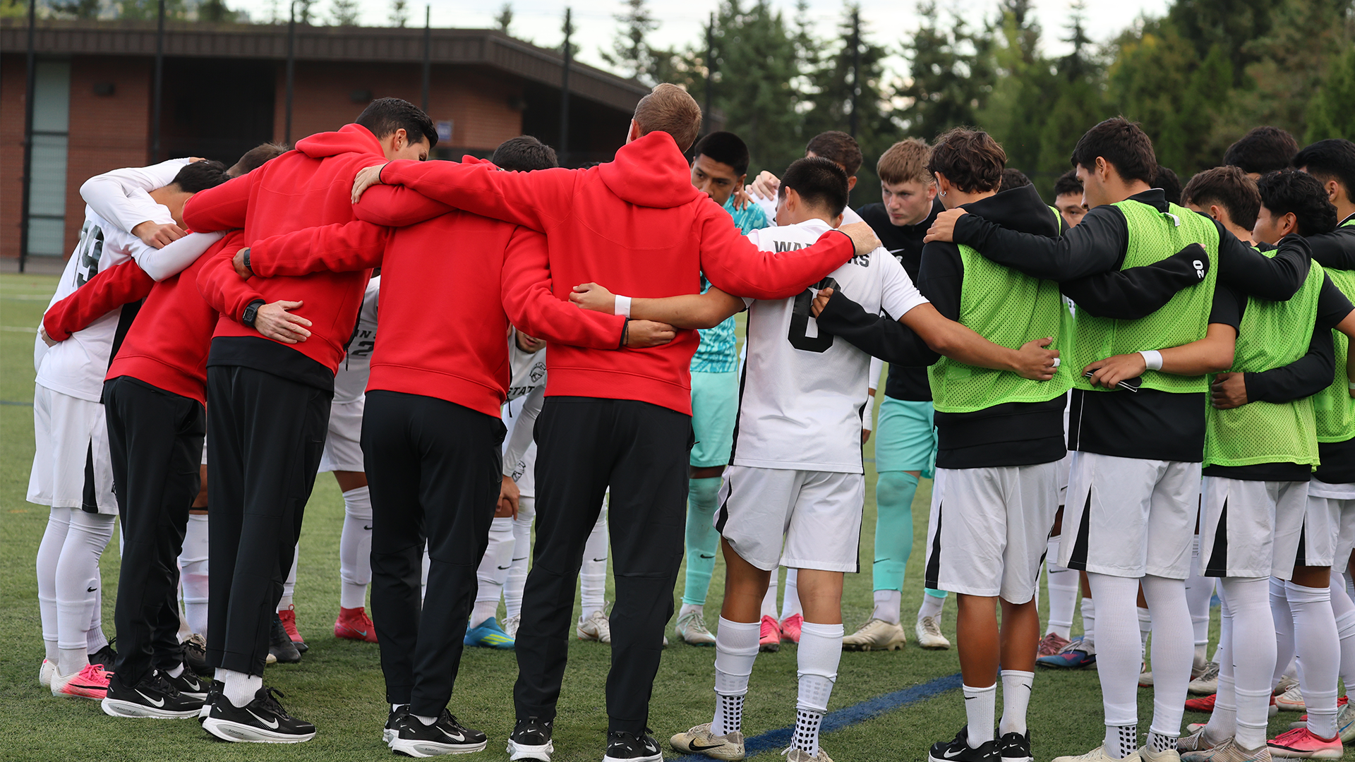 Huddle Shot of the Warriros