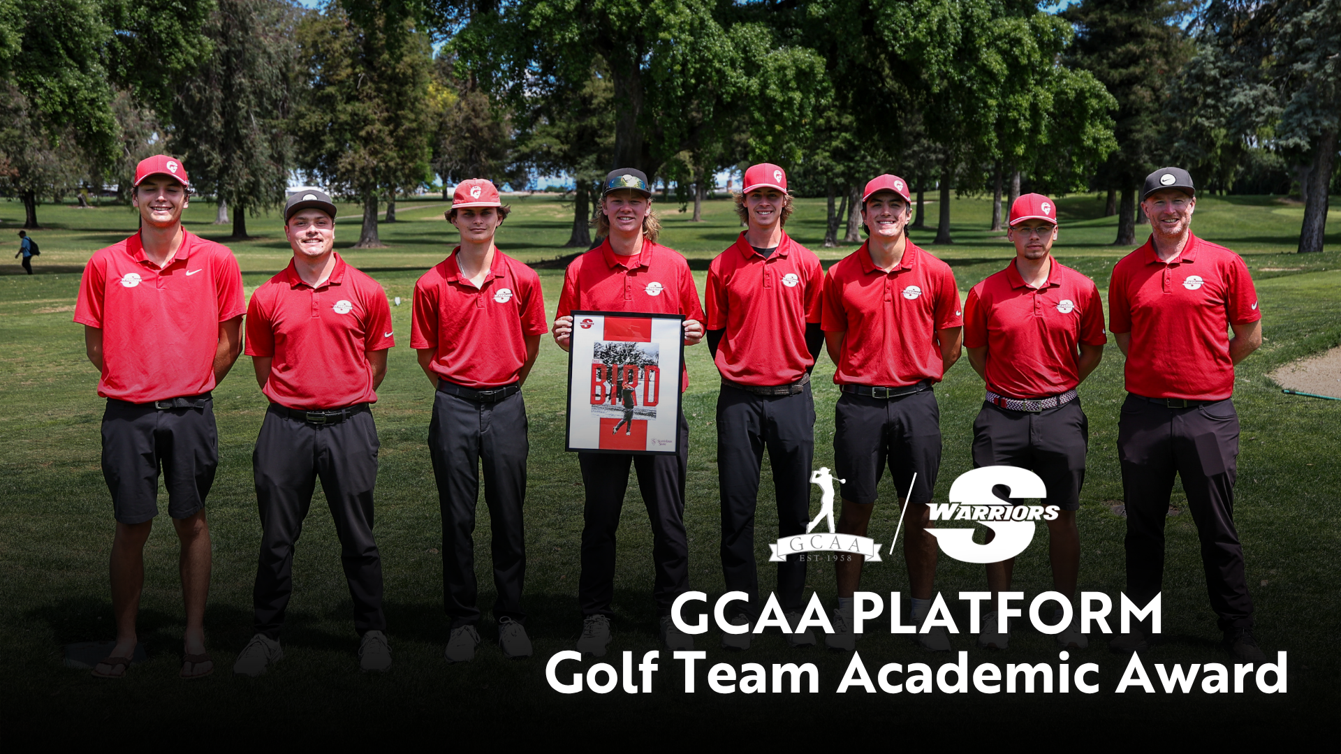 Photo of Men's Golf with the GCAA PLATFORM Team Academic