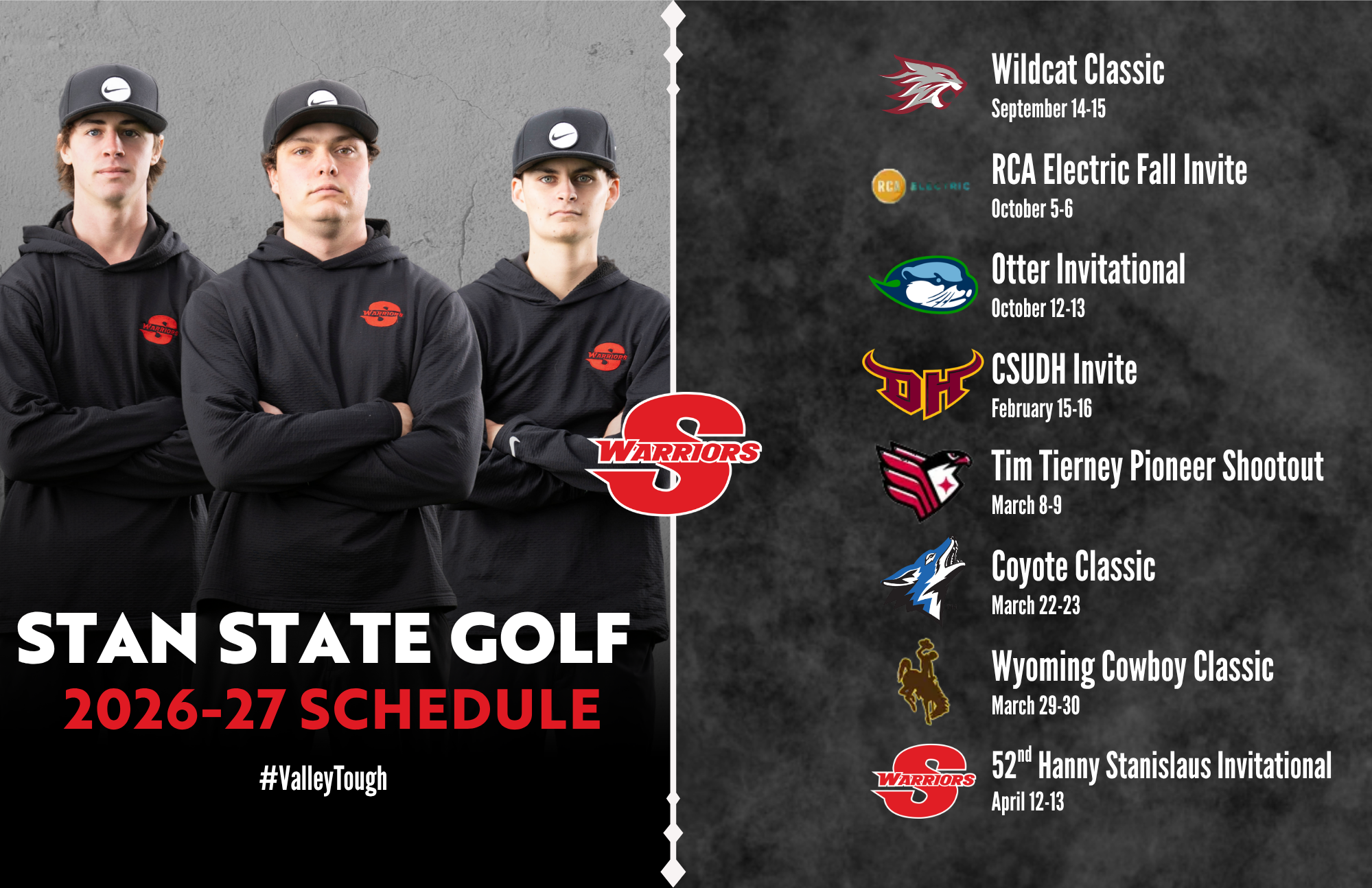 Men's Golf 2026-27 Schedule