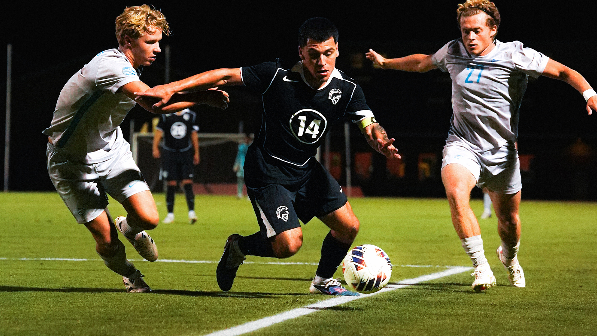 action shot of Emmanuel Duran at a recent home match