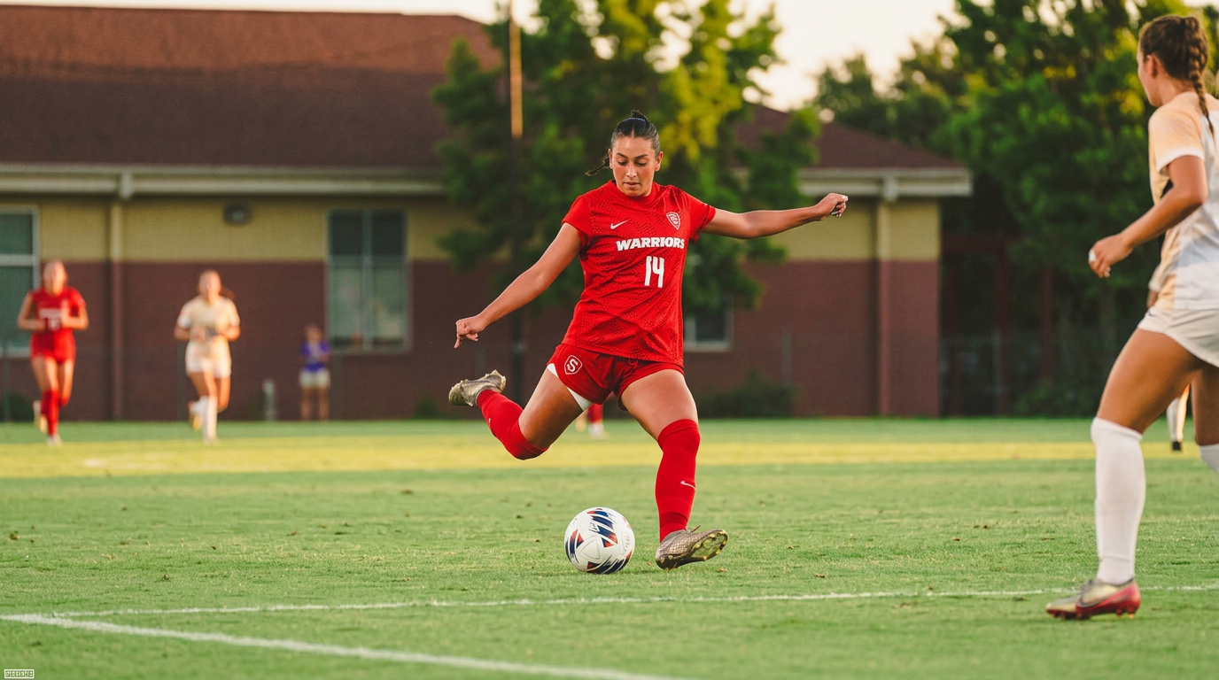 Action shot of Karissa Franco