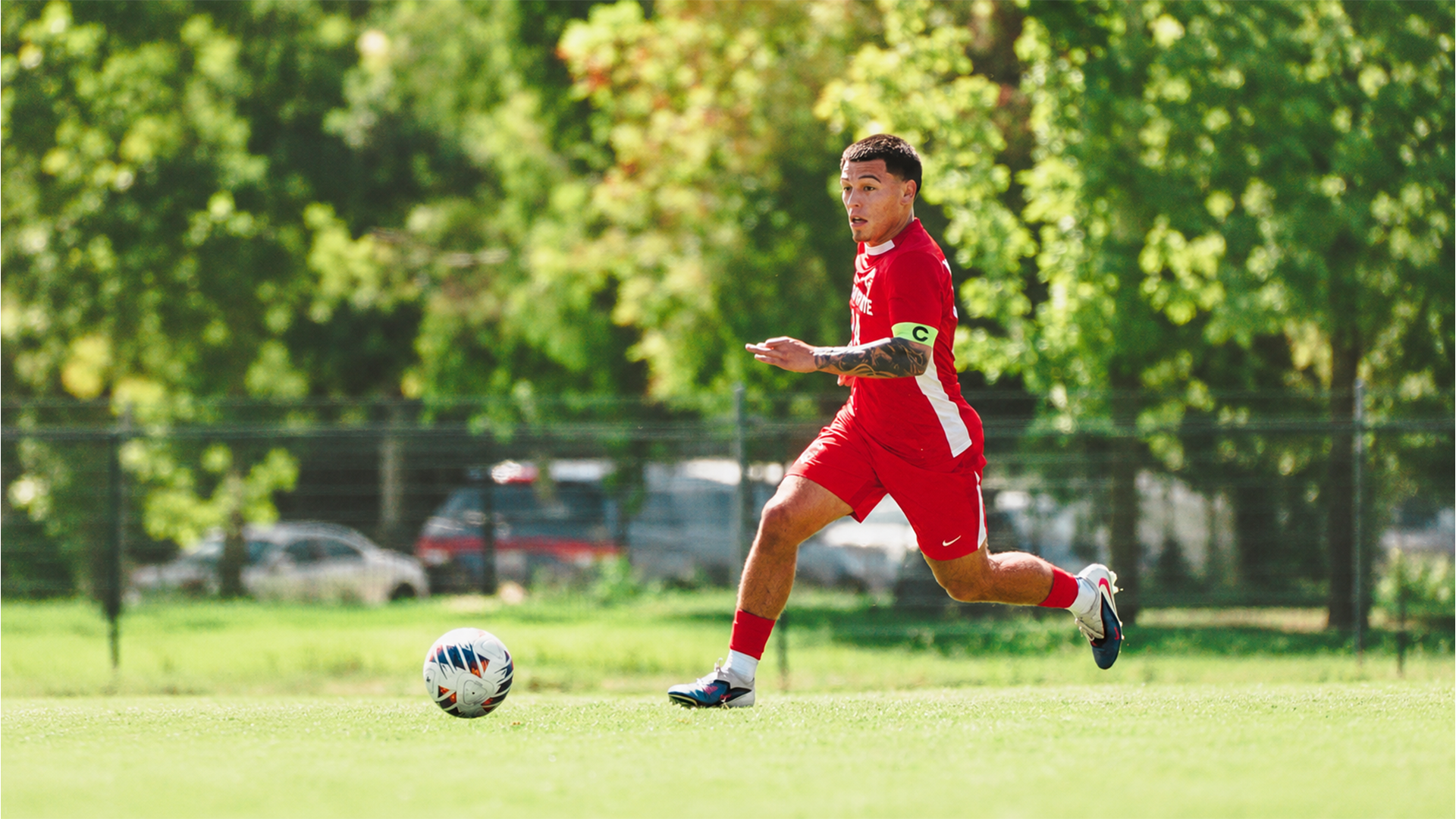 action shot of Emmanuel Duran