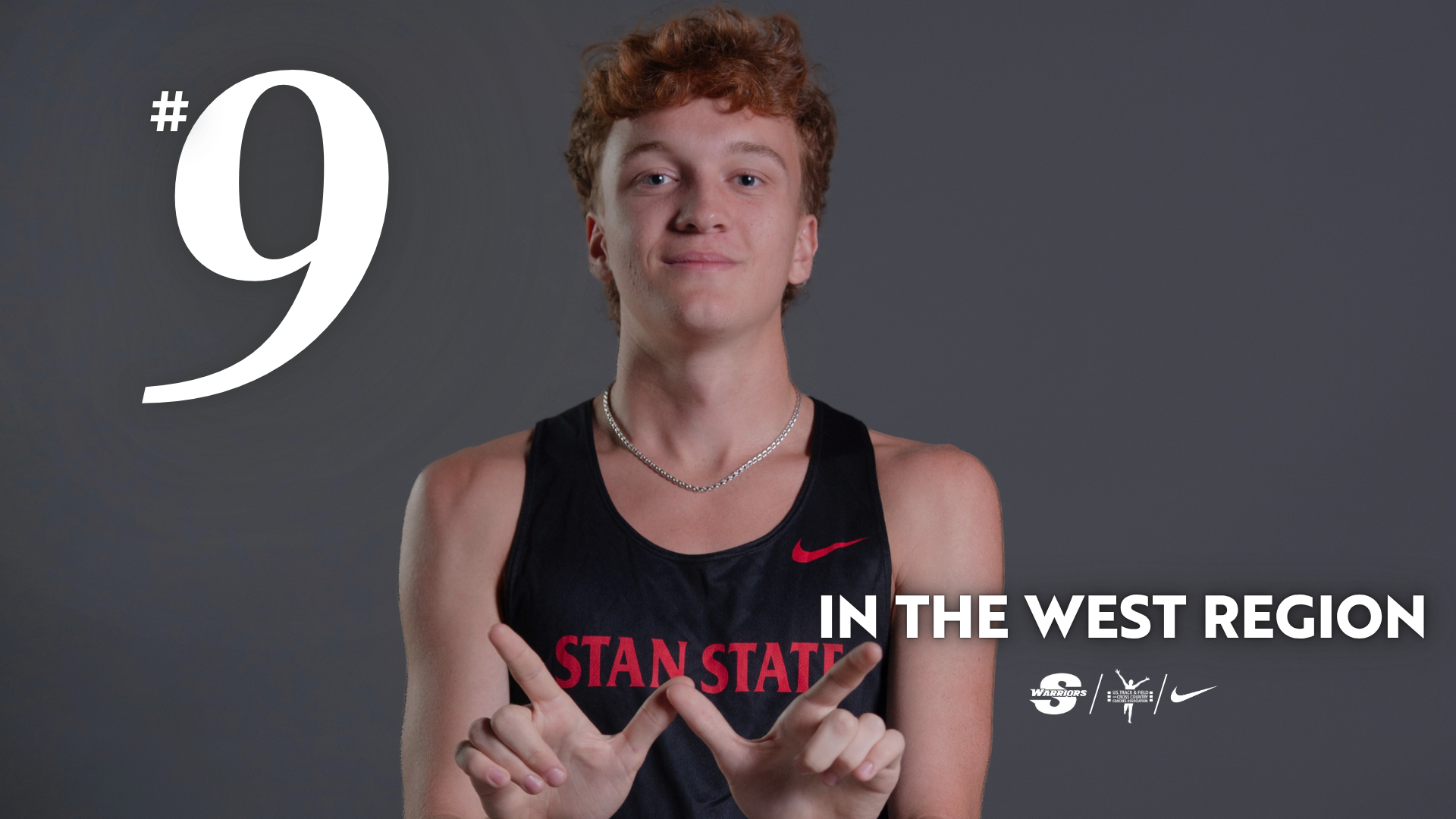 Men's Cross Country 9th in Region; Photo of Quentin Clarke from media day