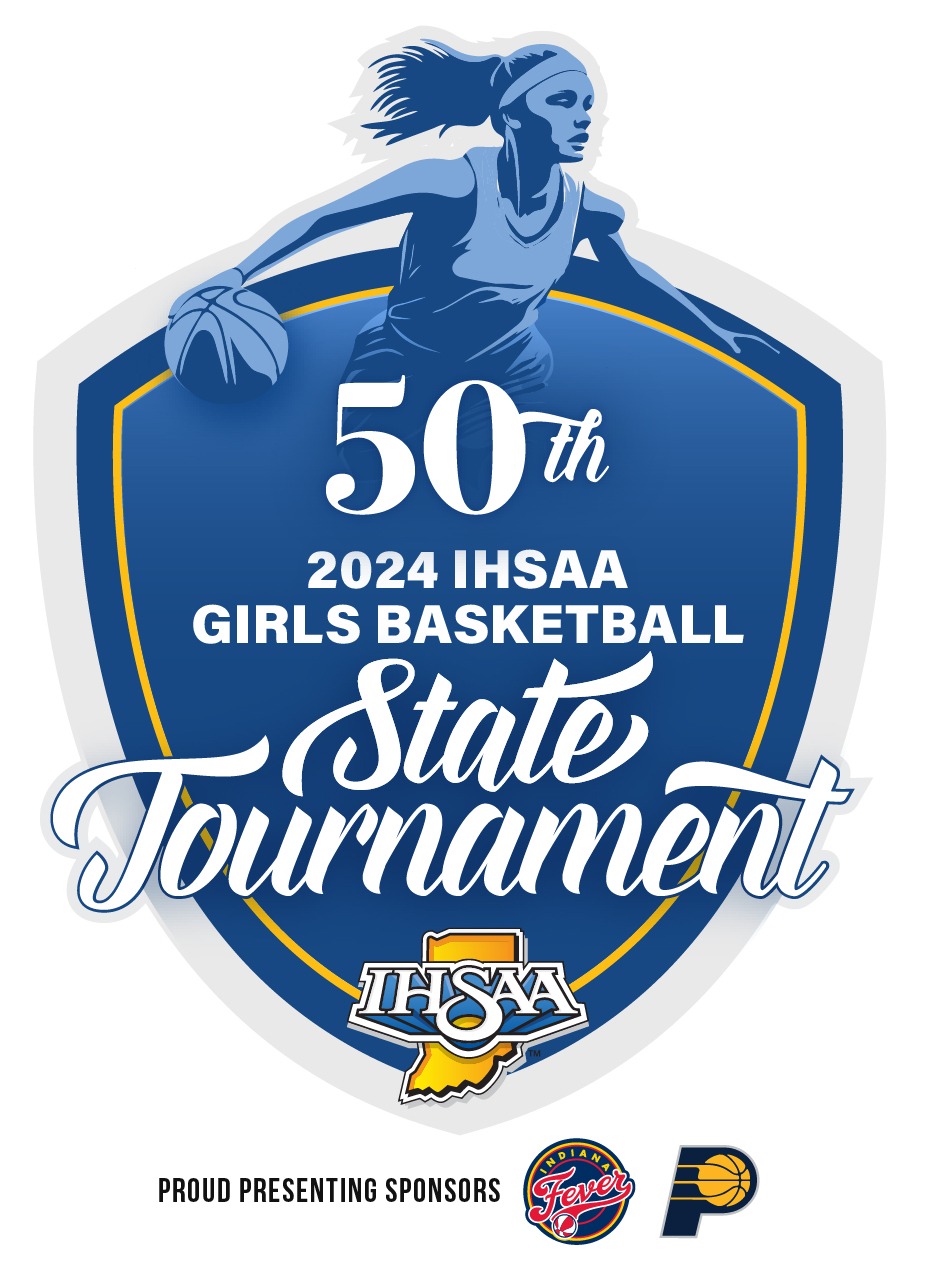 IHSAA 50th gbb state tournament logo