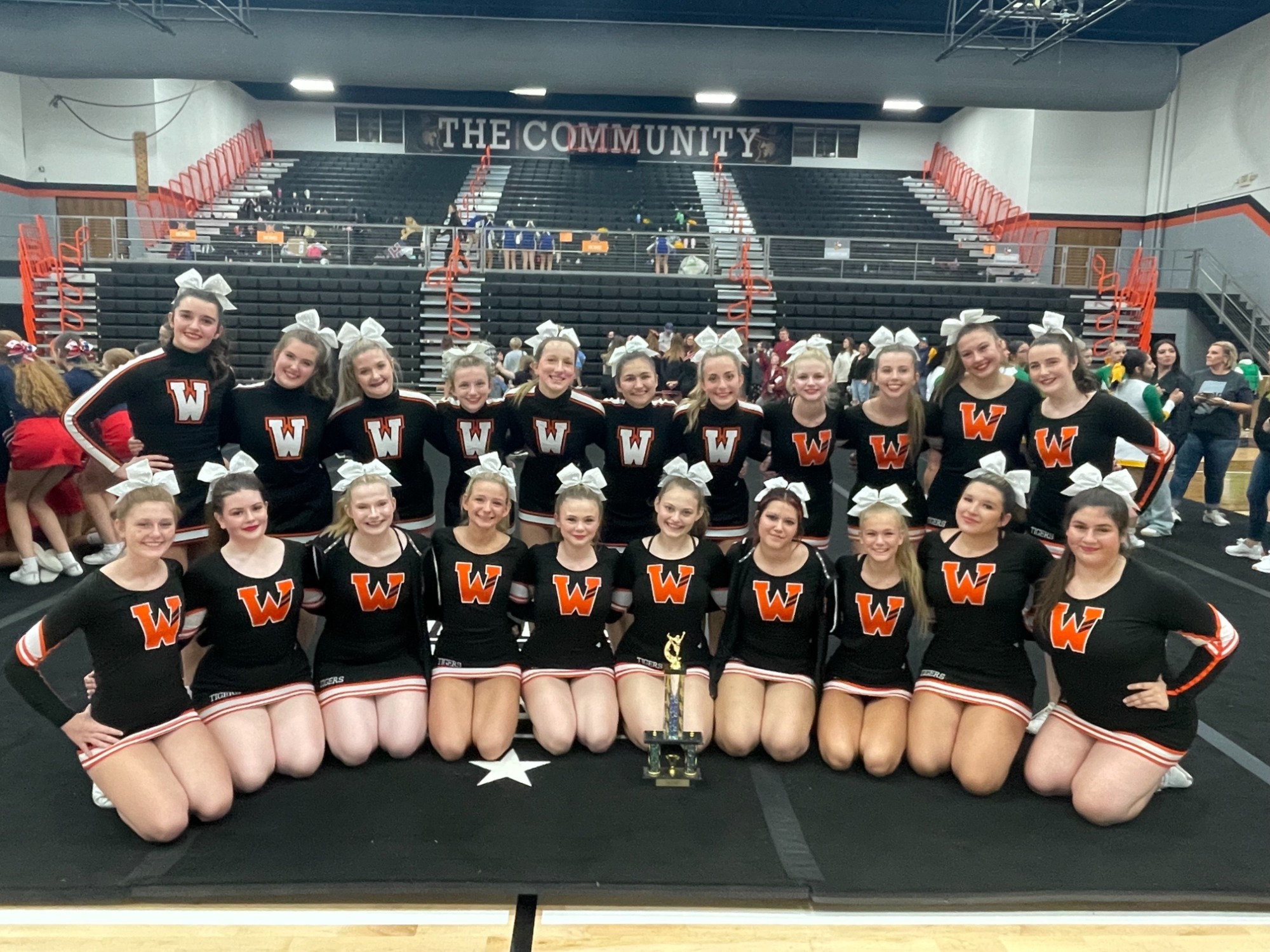 Cheer Squad 2nd at TriWest Warsaw Community High School