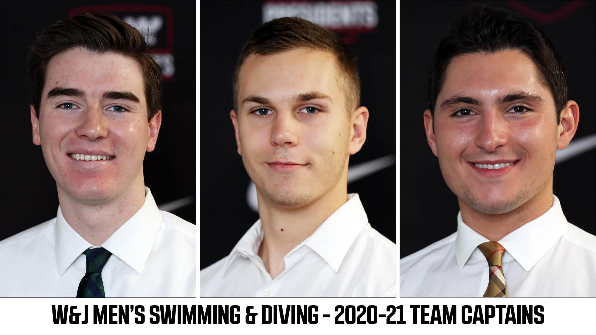 Men's Swimming & Diving appoints team captains for 202021 Washington & Jefferson College