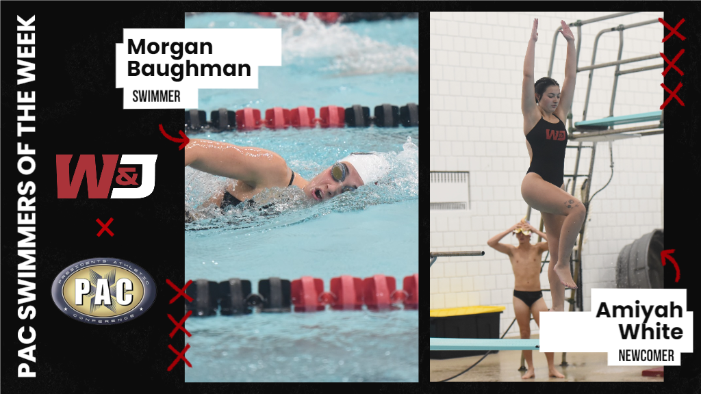 PAC Women's Swimmers of the Week (1-13-25)