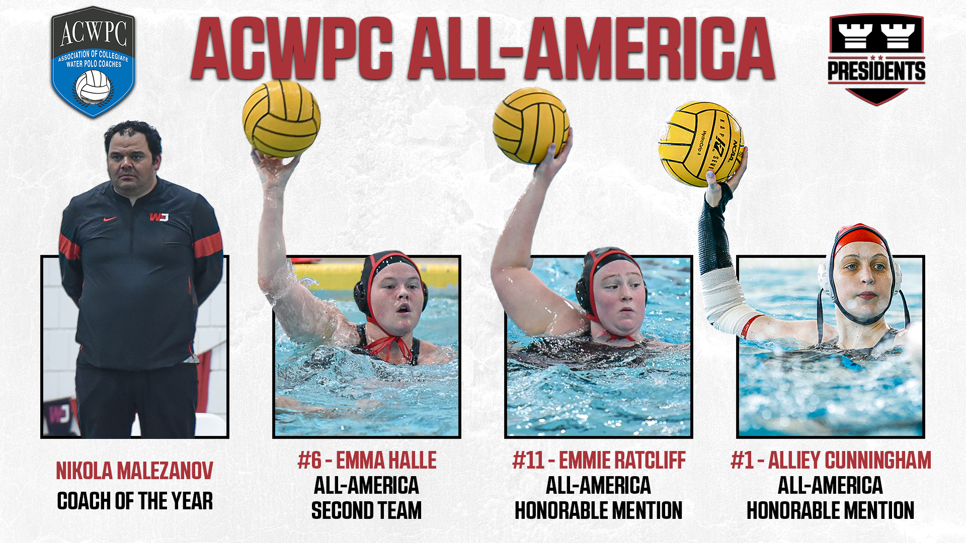 Women's Water Polo ACWPC All-America Graphic