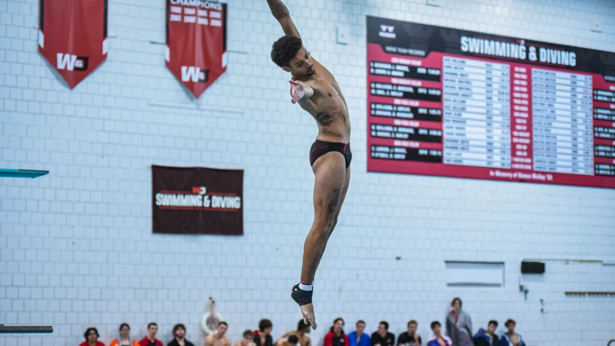 MJ McRae Diving vs Allegheny on Senior Day 2025-26