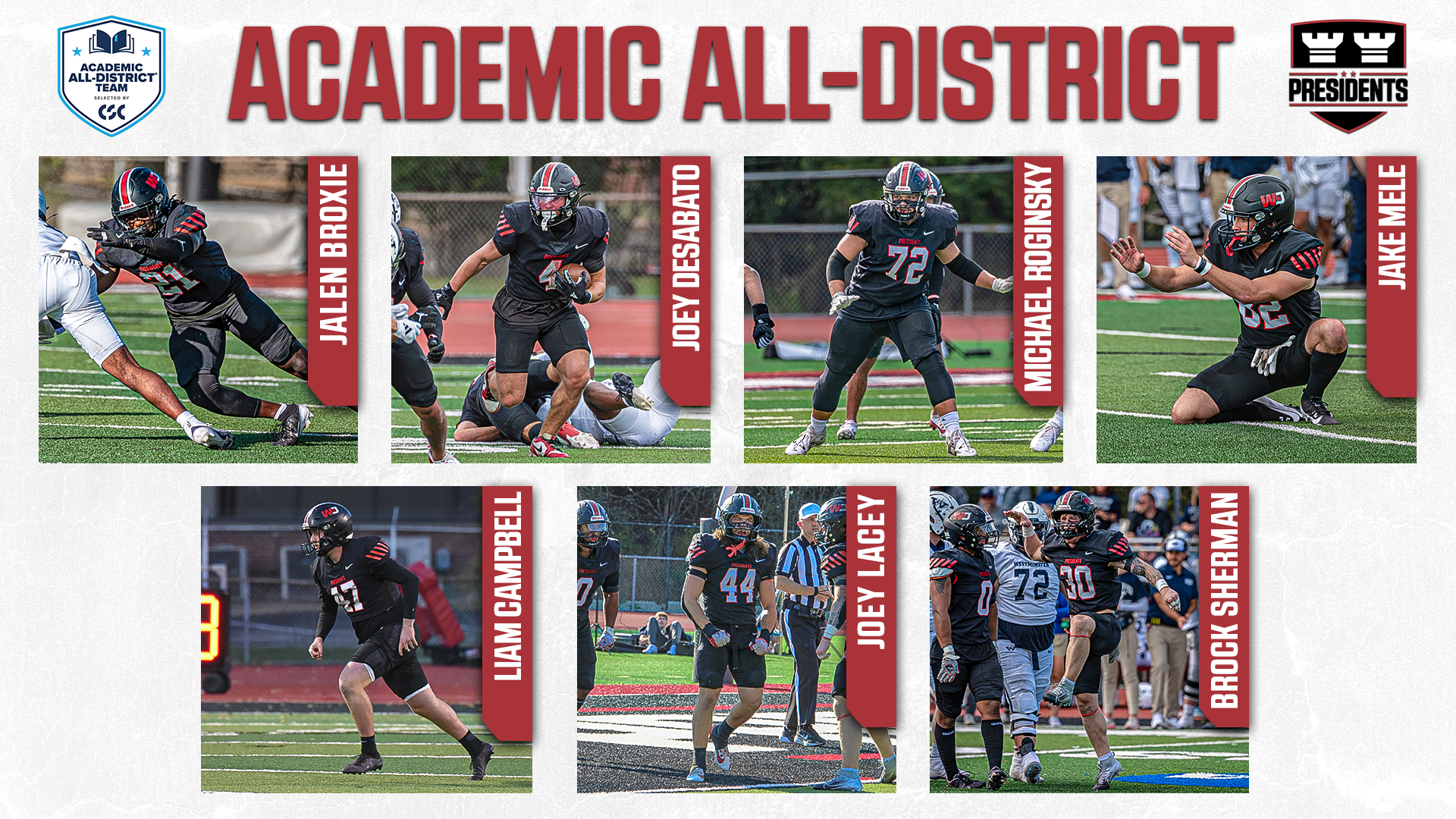 2025 CSC Football Academic All-District
