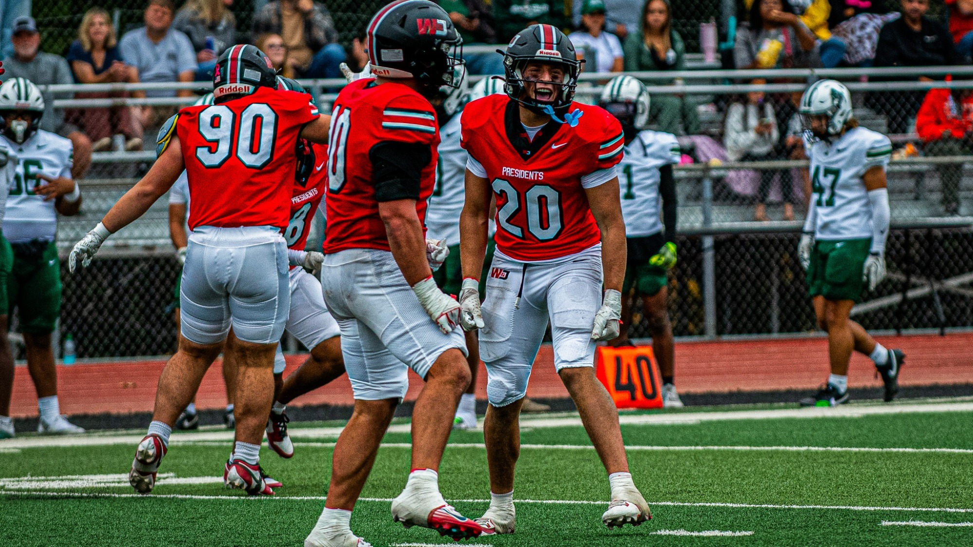 Rudy Morris Celebrating Defensive Play vs Bethany 2026