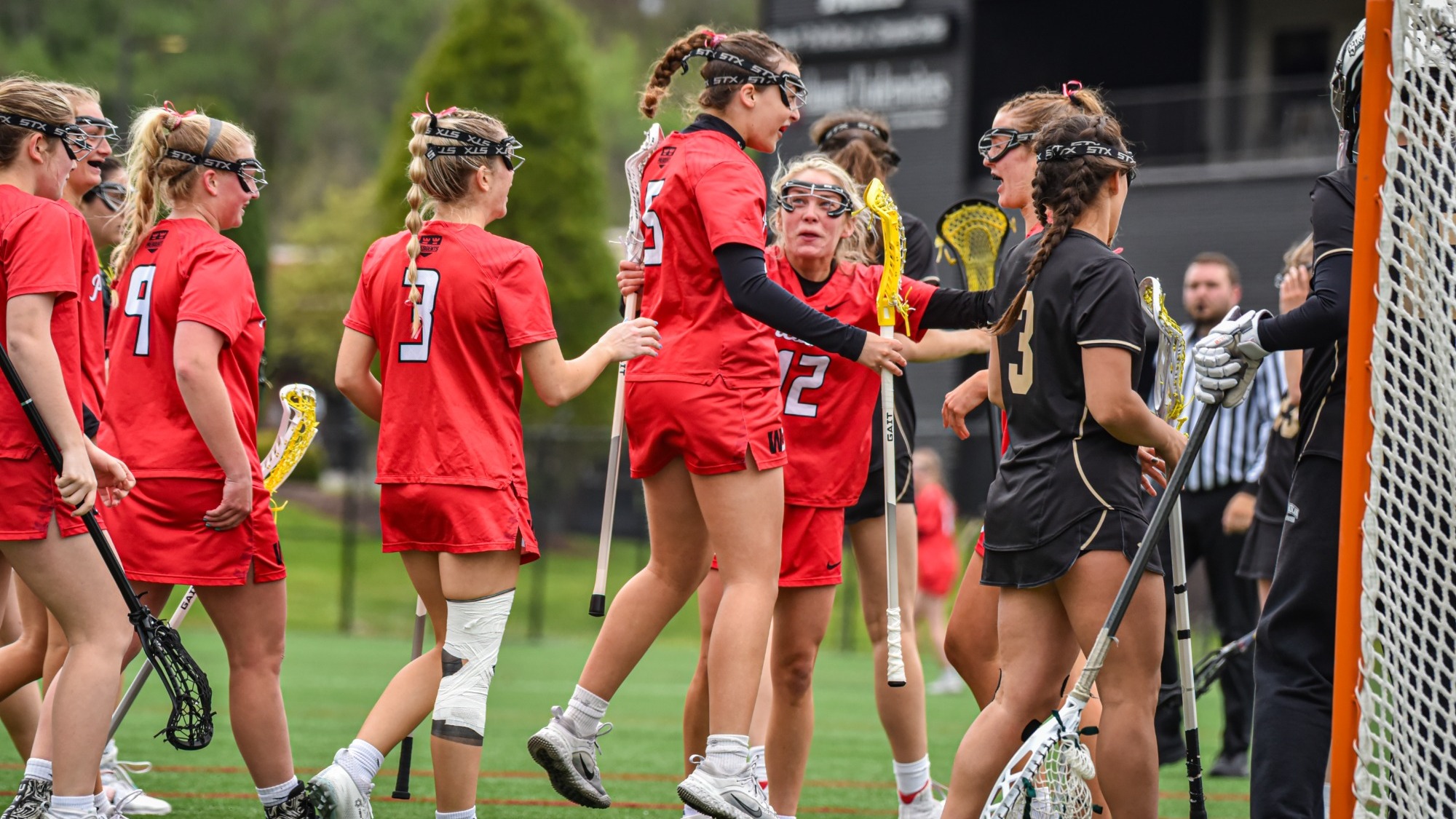 Women's Lacrosse Celebration Photo from the 2025 spring season