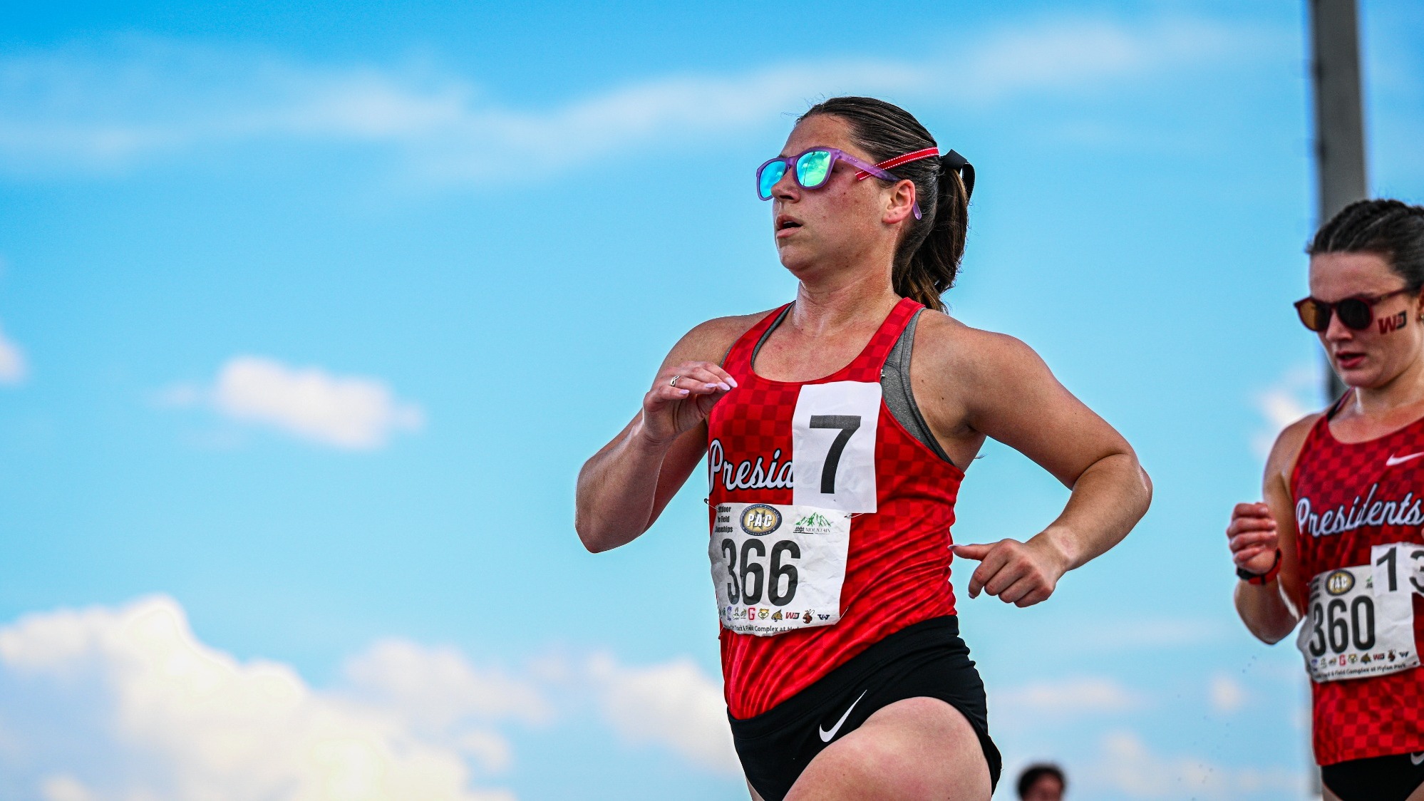 Chole LoCastro Action Shot at the PAC Outdoor Championships