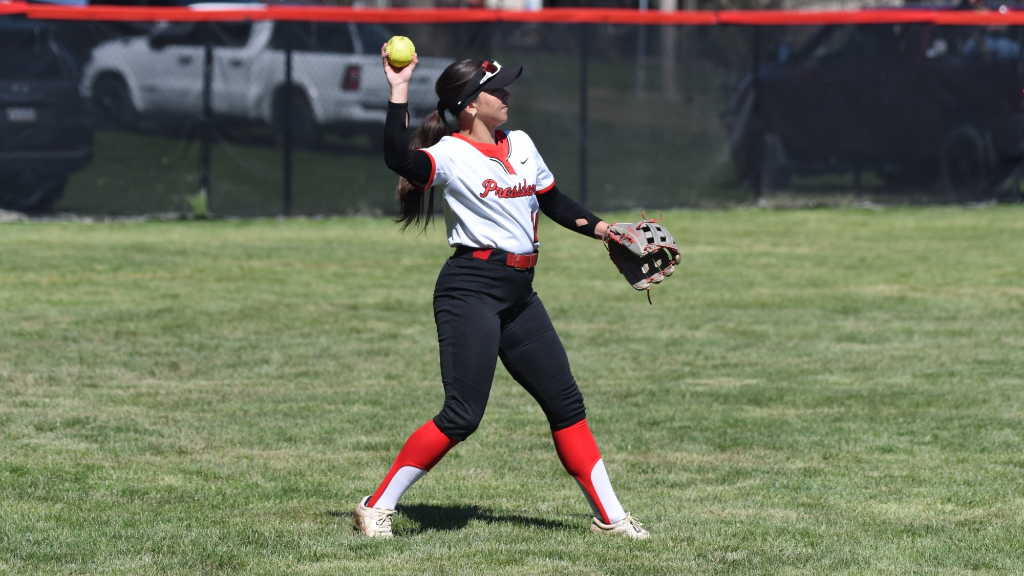 Savannah Bodnar throws the ball during a 2026 game versus Franciscan
