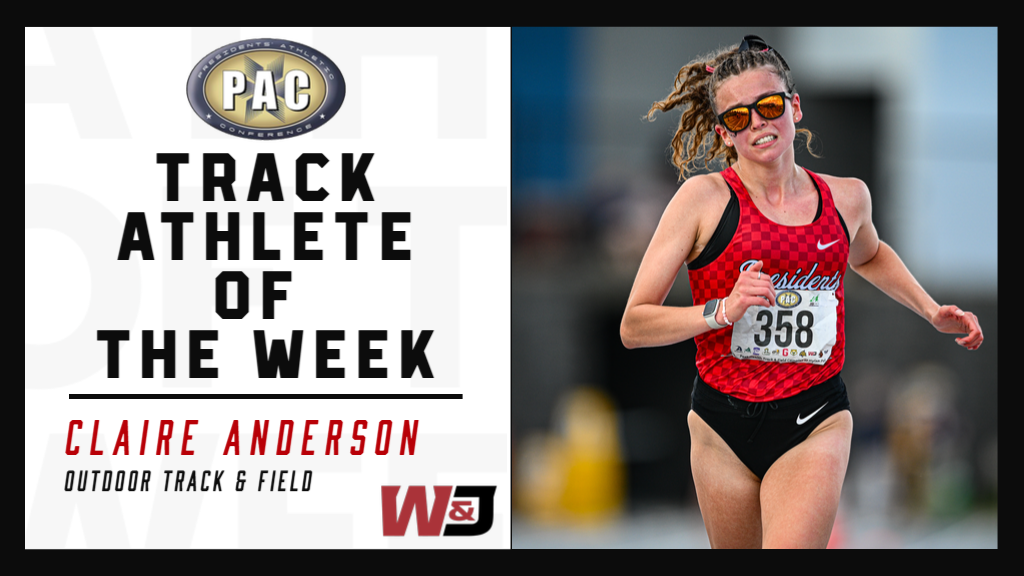 Claire Anderson PAC Outdoor Track Athlete of the Week (3/31/26)