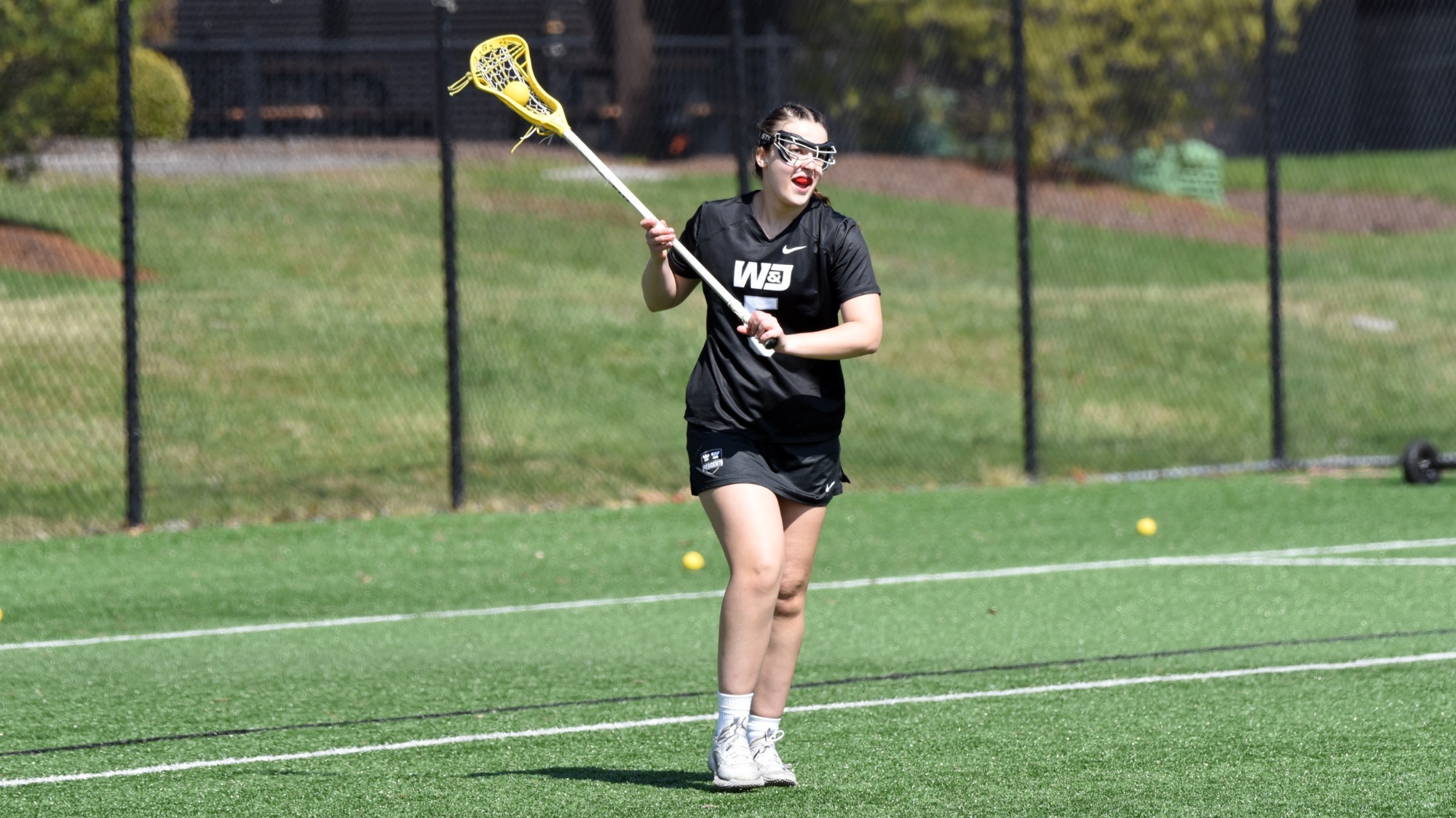 Brynne Stewart in 2026 action versus Grove City at Alexandre Stadium