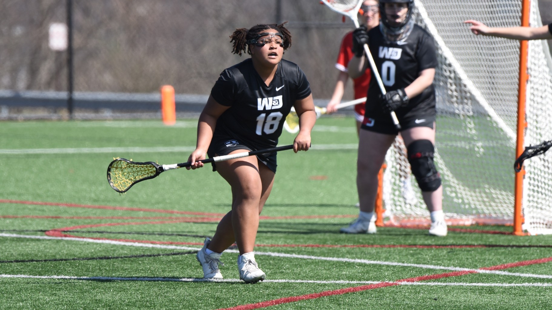 Sarah Brown Action Shot vs Grove City