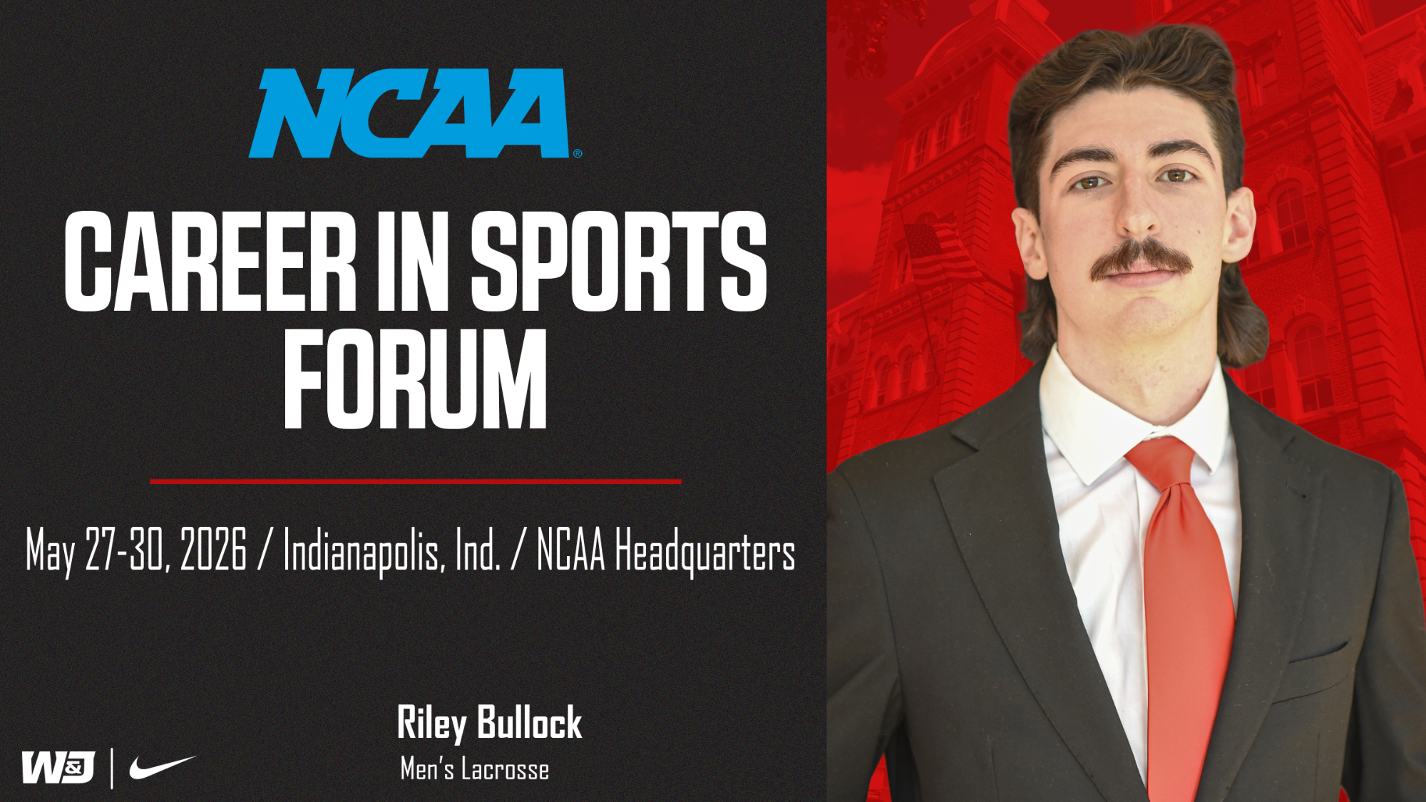 Riley Bullock to attend NCAA Career in Sports Forum