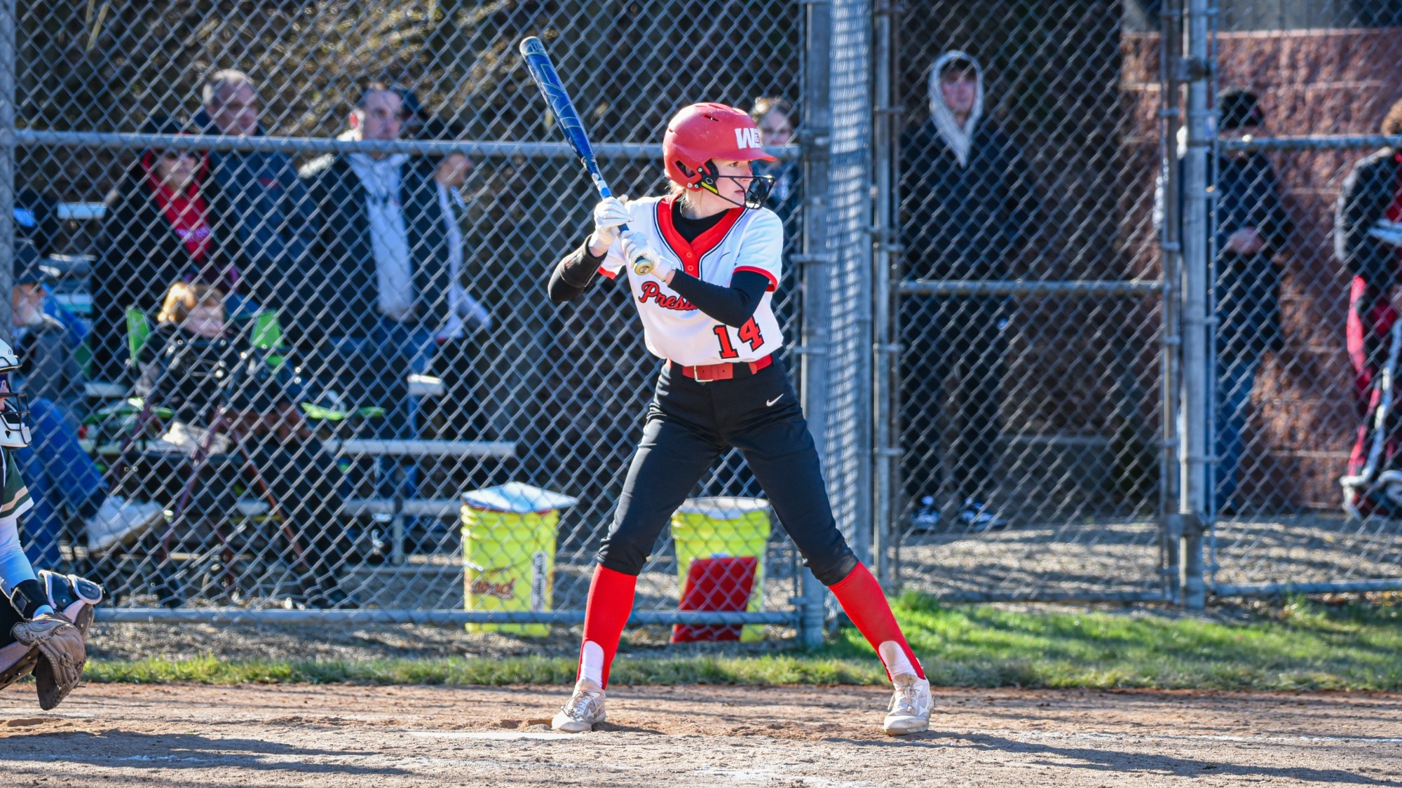Anna Luxenberger action shot vs Franciscan 2026