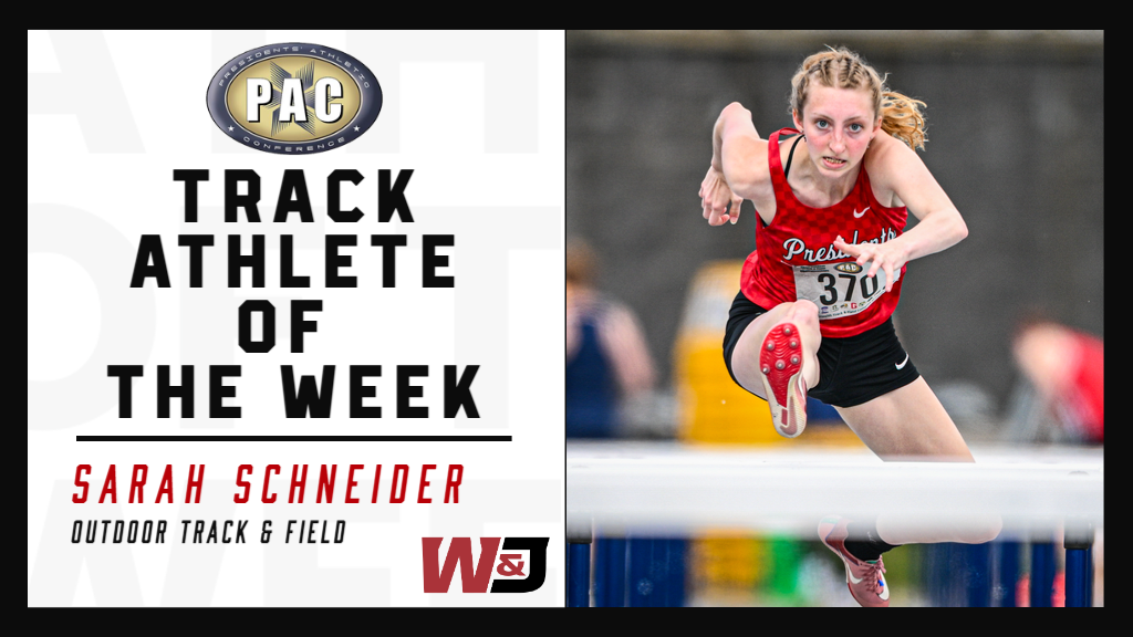 Sarah Schneider Track Athlete of the Week (4/21/26)