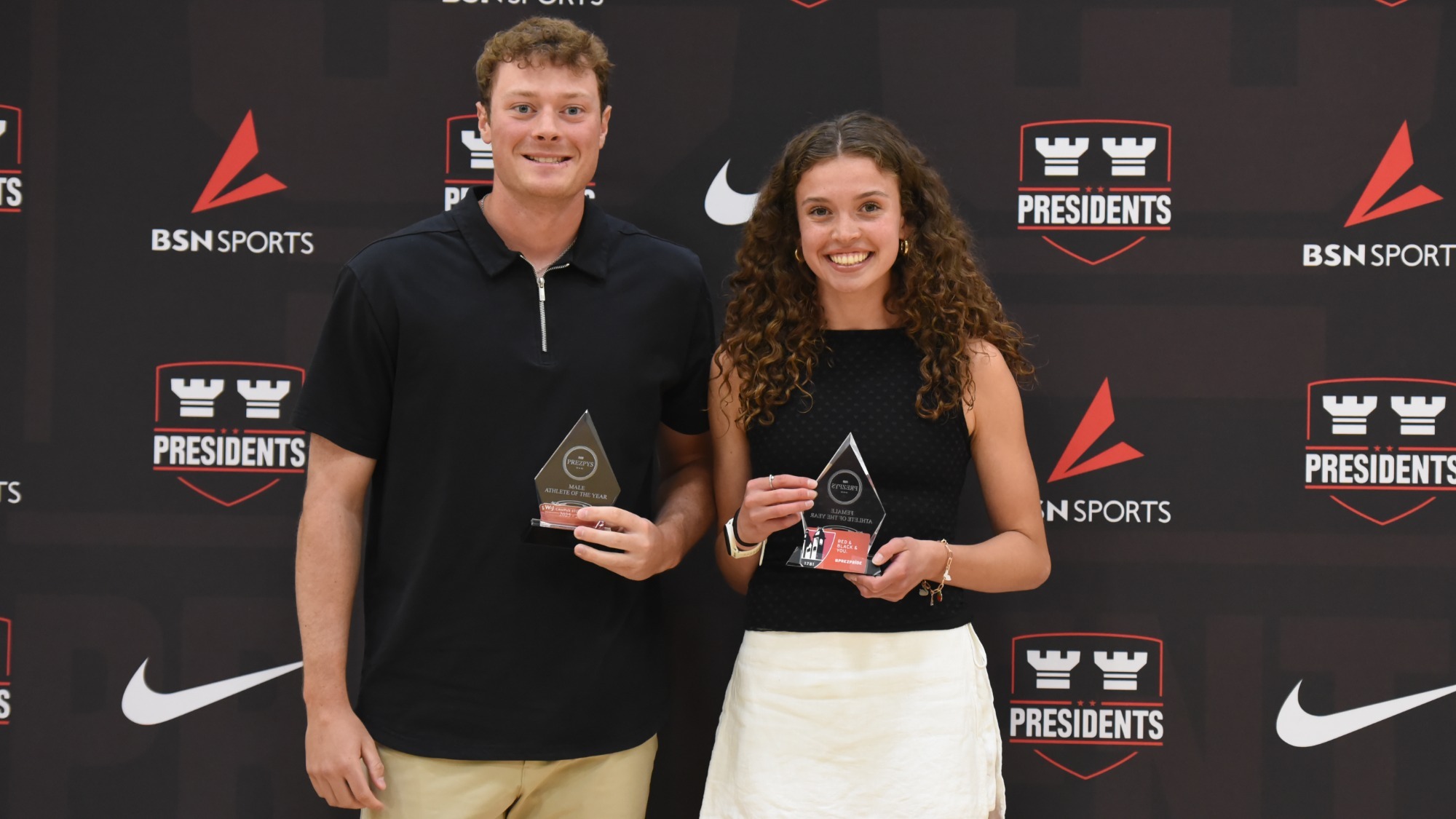 2025-26 Prezpys Athletes of the Year - Josh Dezenzo and Claire Anderson