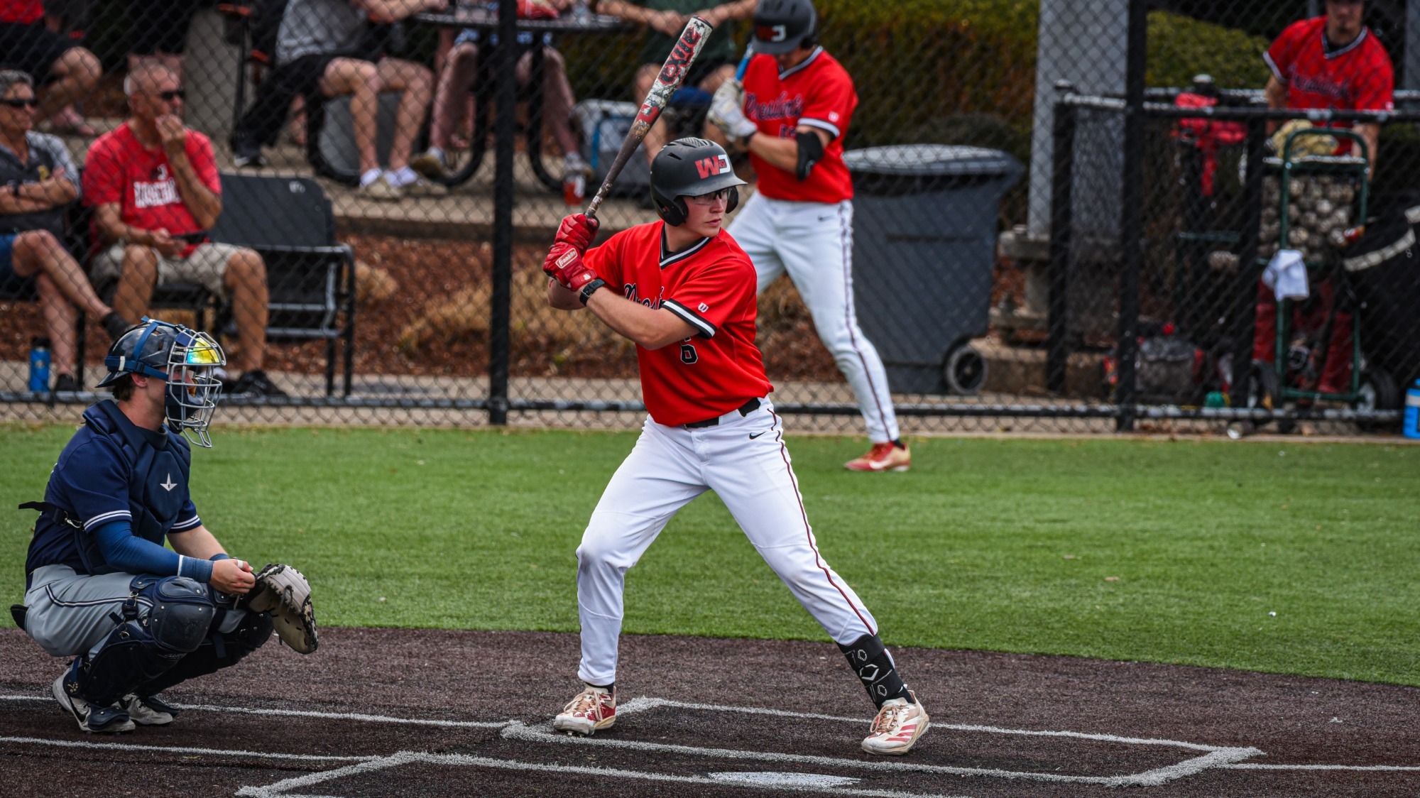 Jack Anderson batting vs Allegheny 