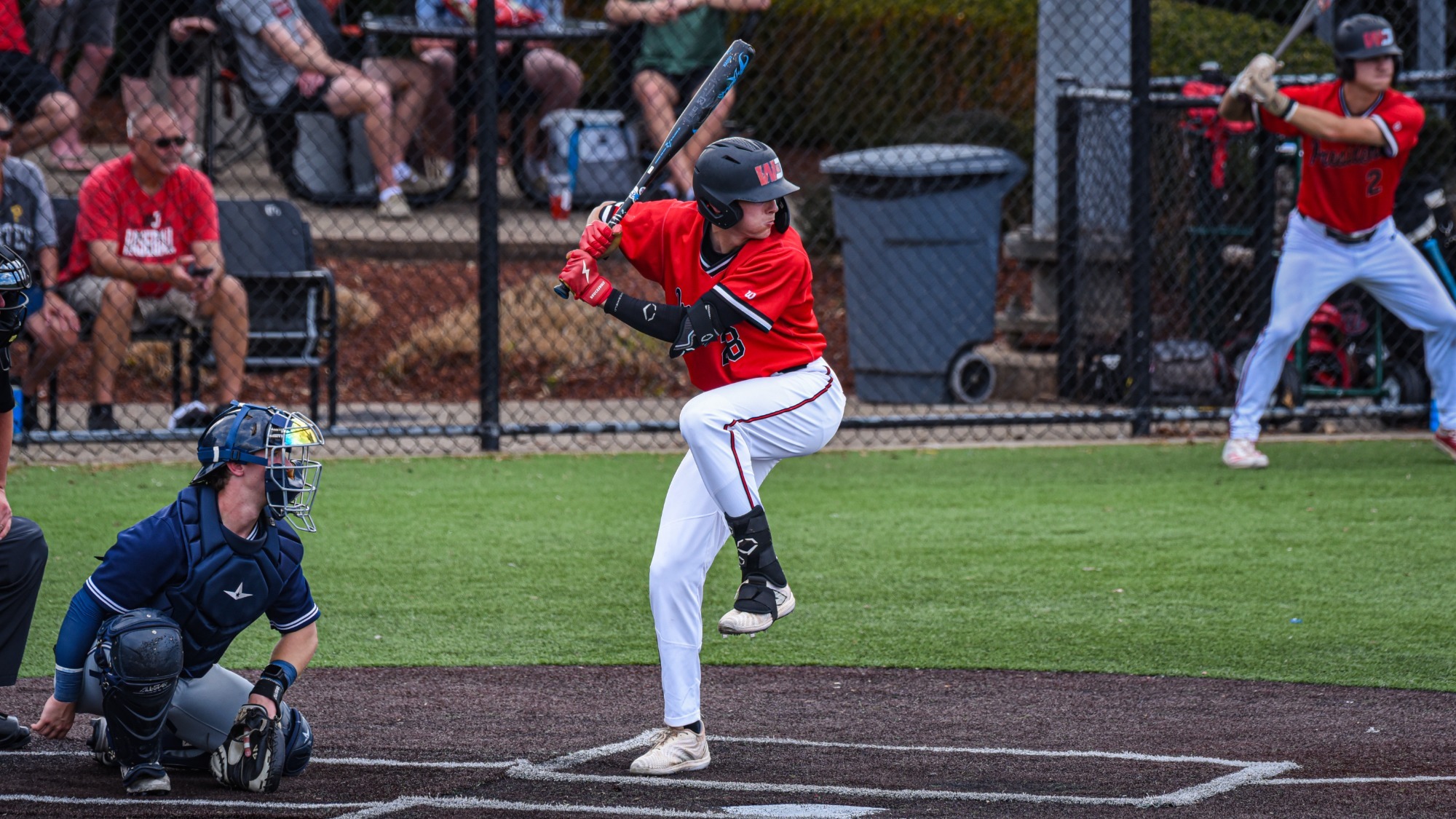 Tyler Maddix batting vs Allegheny 