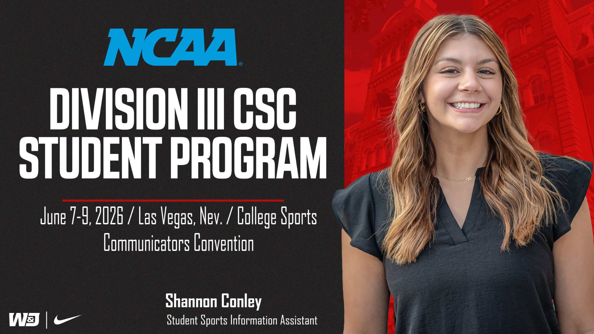 Shannon Conley CSC Student Program Division III Convention Selection