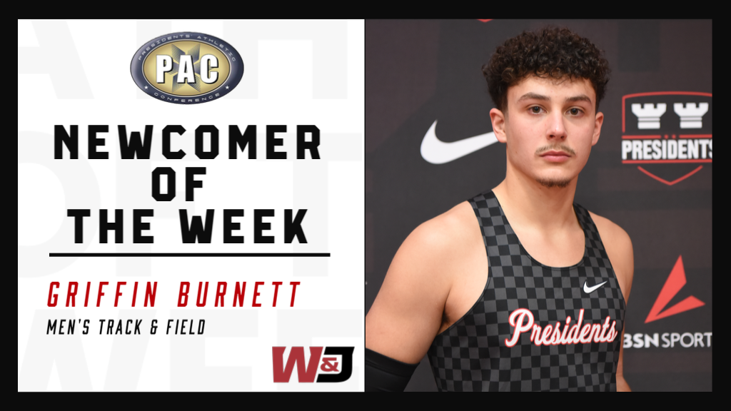 Griffin Burnett PAC Newcomer of the Week Men's Track & Field Outdoor 4/7/26