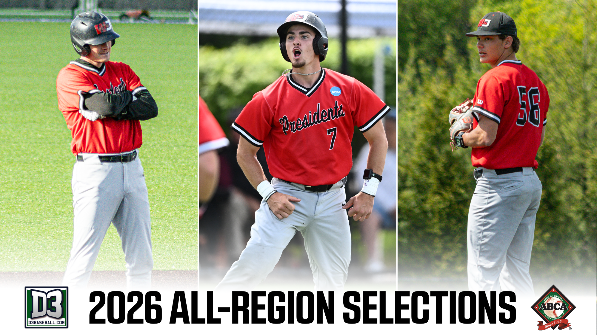 2026 Baseball All-Region Selections Graphic