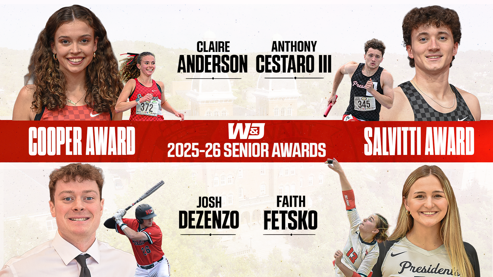 2025-26 W&J Athletics Senior Awards