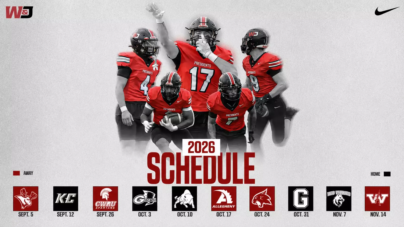 2026 Football Schedule Graphic