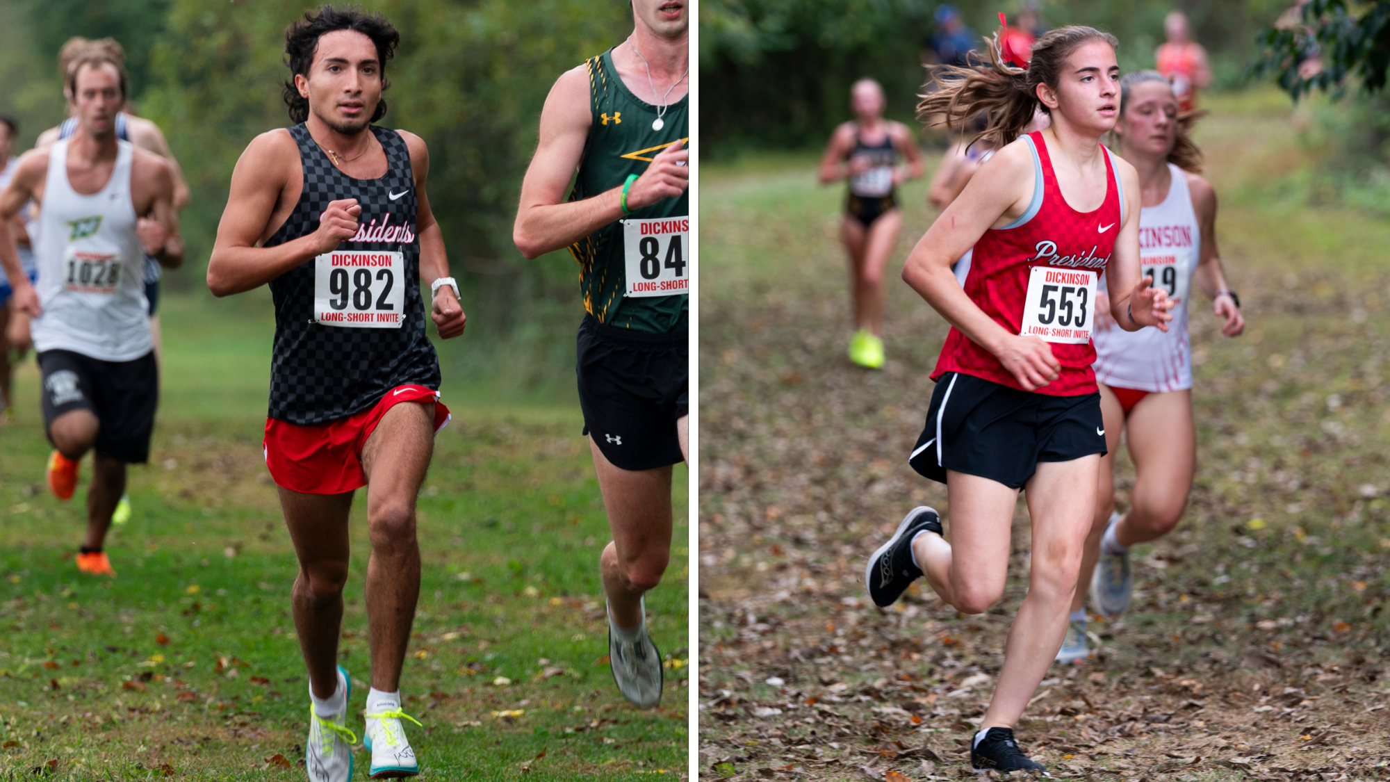 XC Action Shot of Dominic Fitcraft and Emily Frankovich