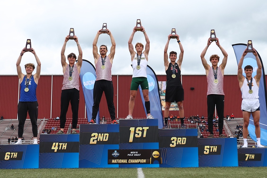 2025 NCAA Pole Vault Outdoors Podium