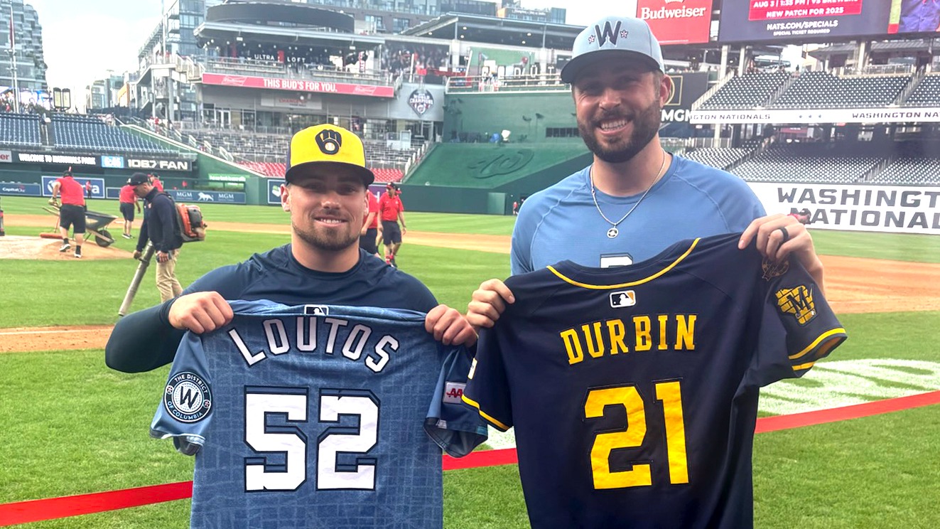 Durbin-Loutos MLB Jersey Swap