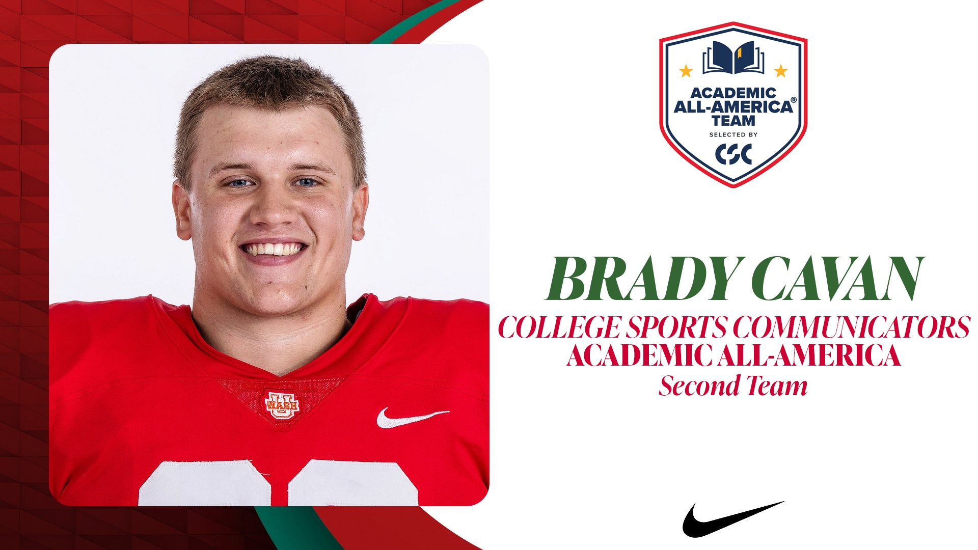 Brady Cavan Academic All-America 2026