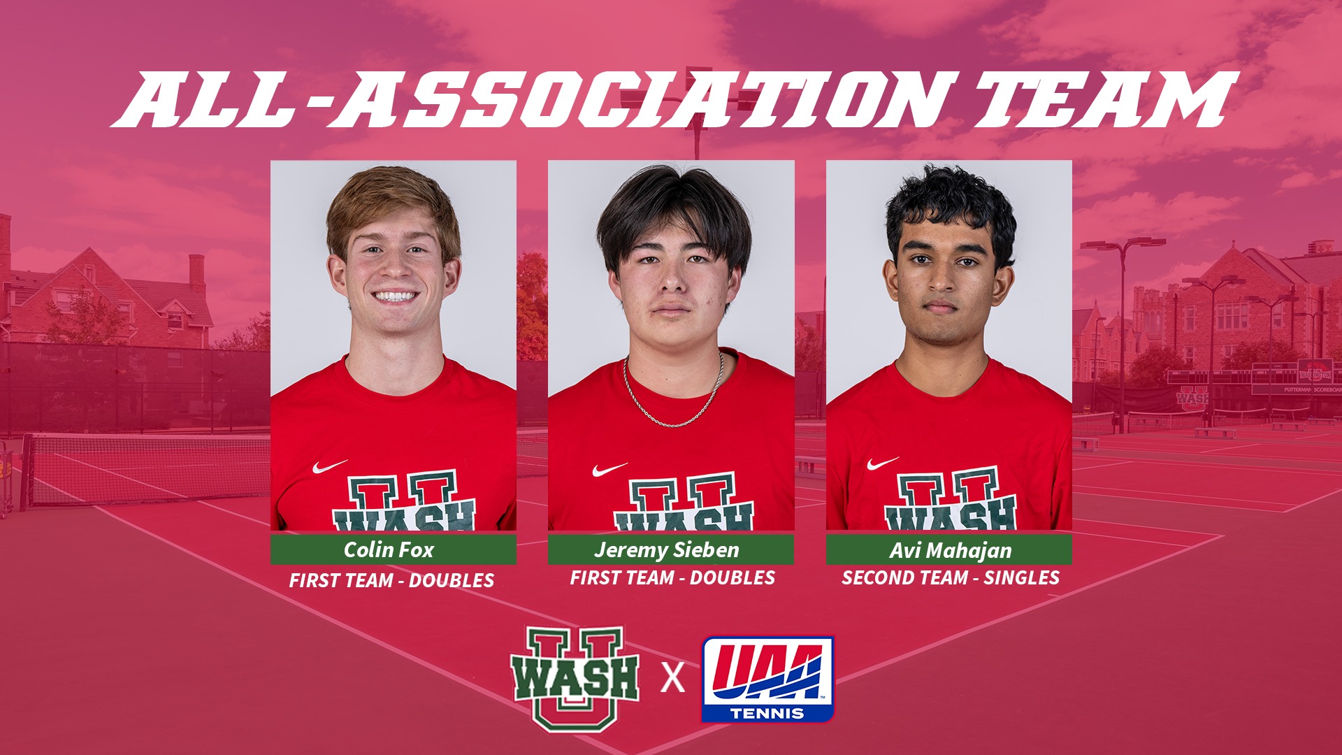 26 All-UAA Men's Tennis