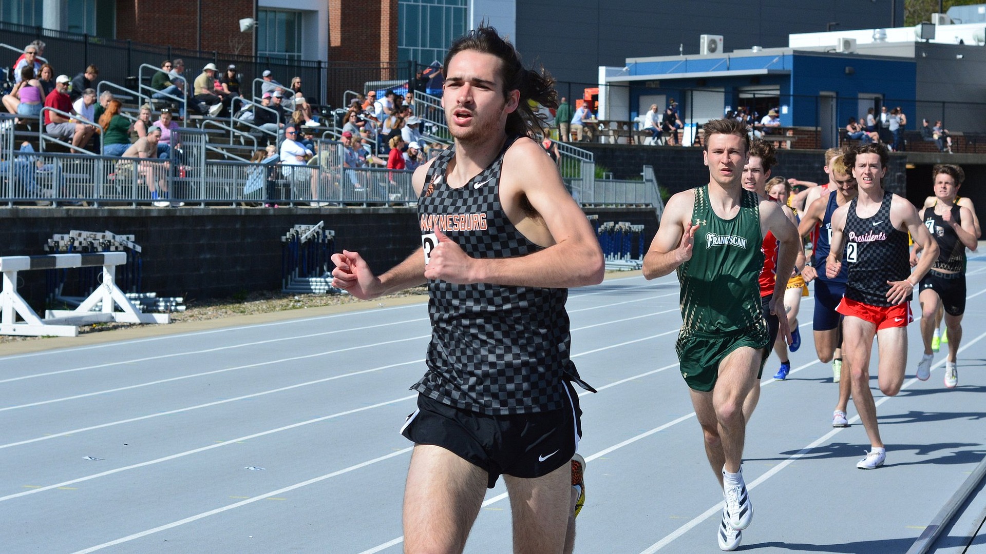 Quintin Weaver competes at Harrison Dillard