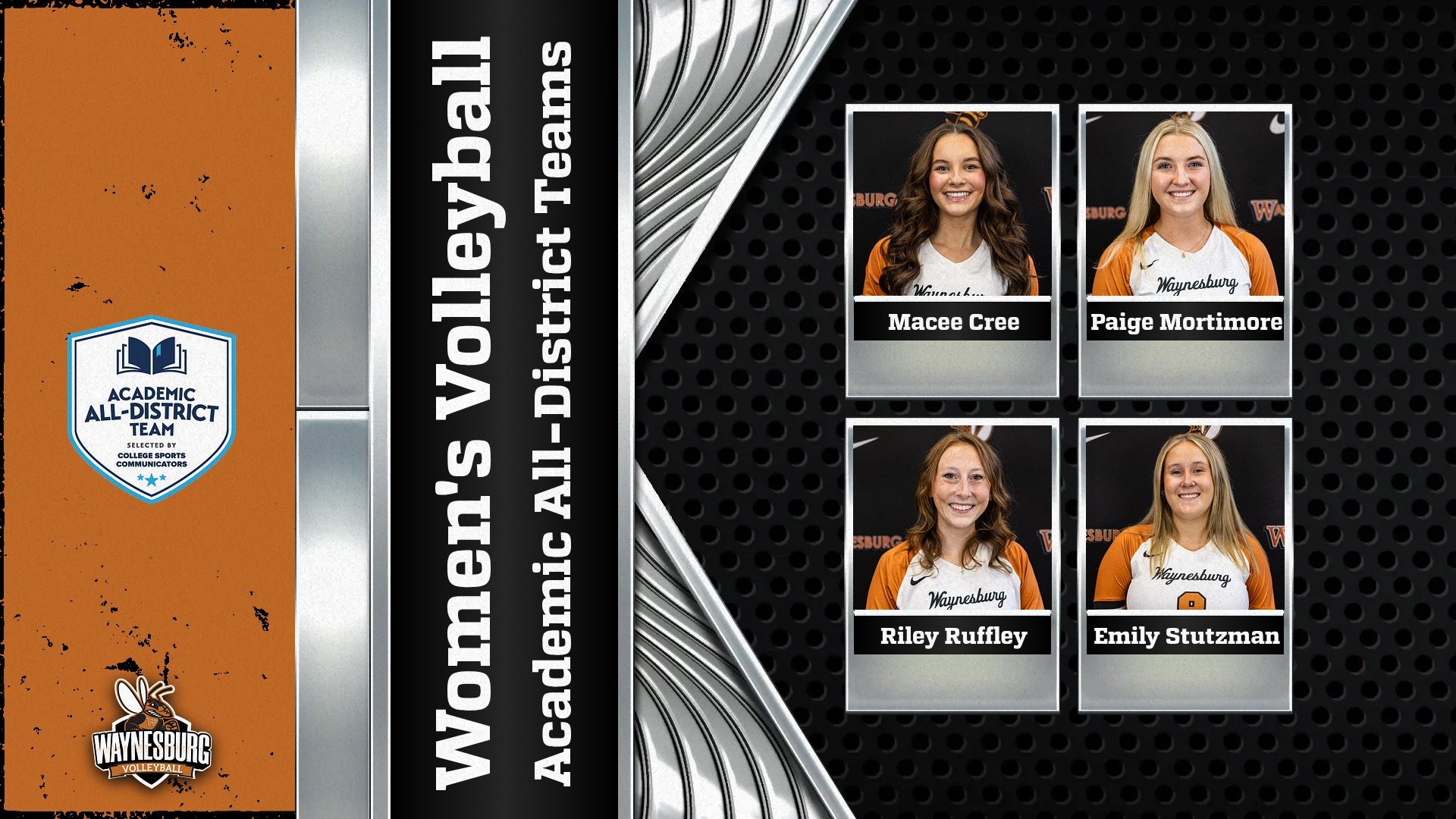 1215 Volleyball Academic All District Release Graphic